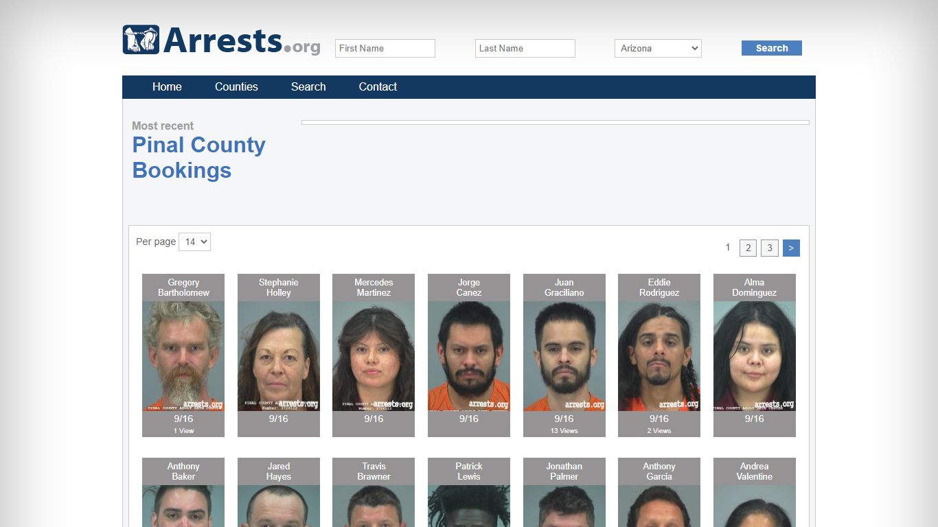Pinal County Arrests and Inmate Search