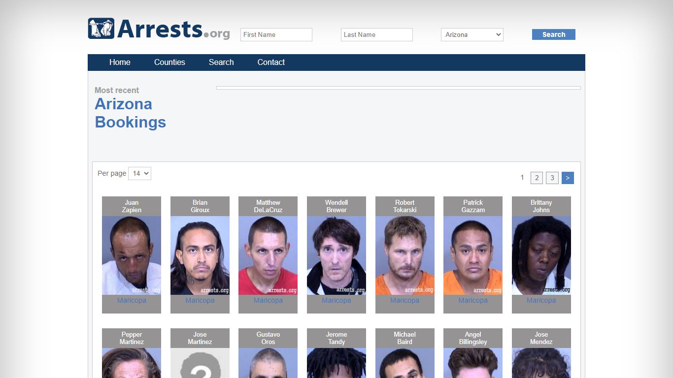 Arizona Arrests and Inmate Search